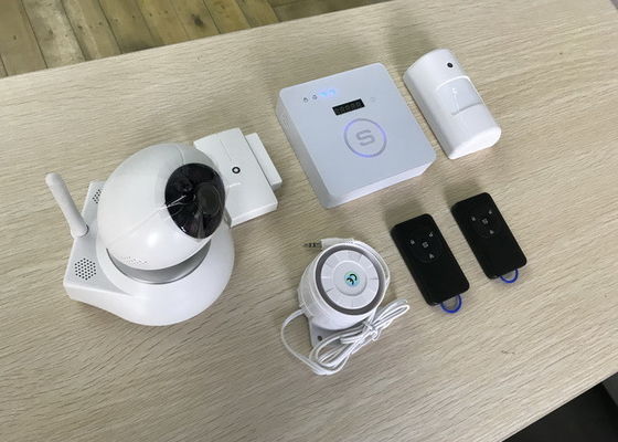 China Home Burglar GSM Alarm System With Wireless Detector 433Mhz Rechargeable Battery supplier