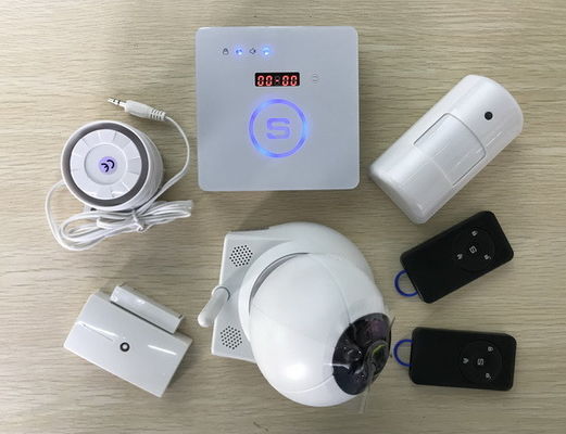 China White Person Fire Wireless GSM Alarm System Home Security With RF Control supplier